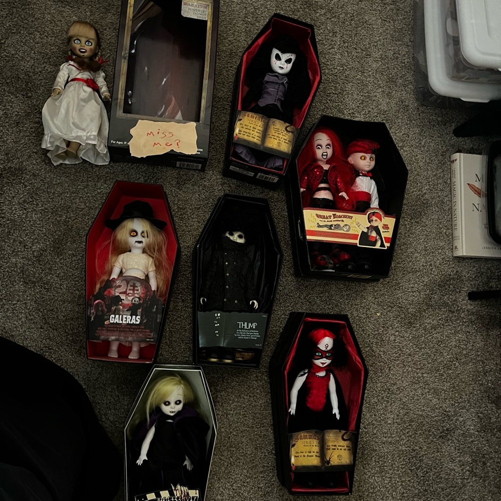 living dead dolls in coffin boxes